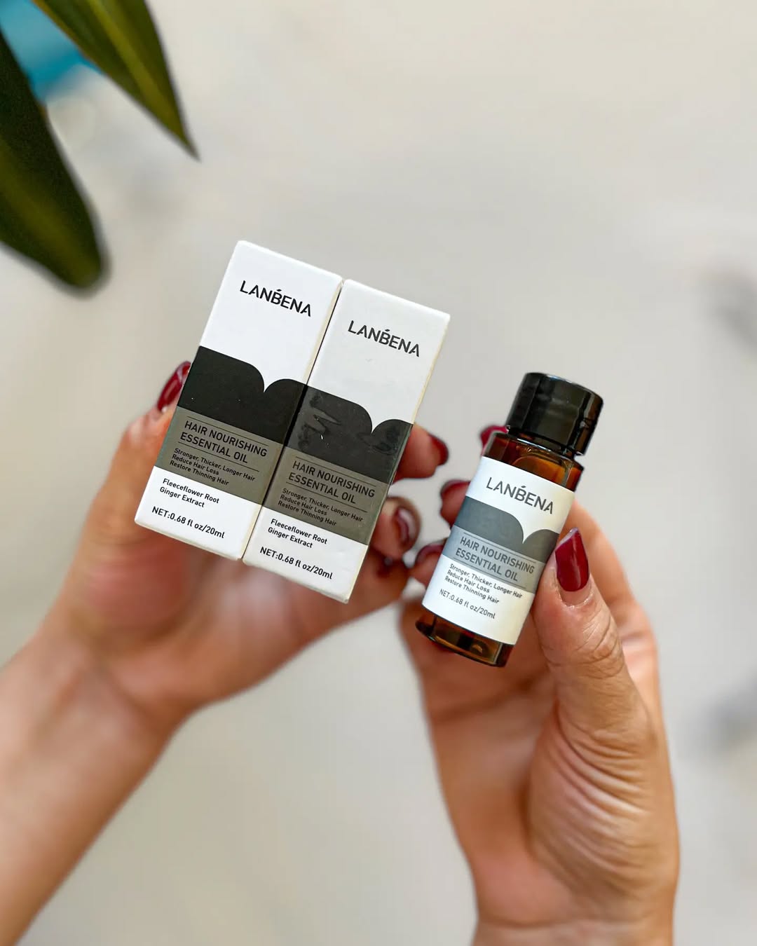 قطره تقویت مو و ضد ریزش لانبنا