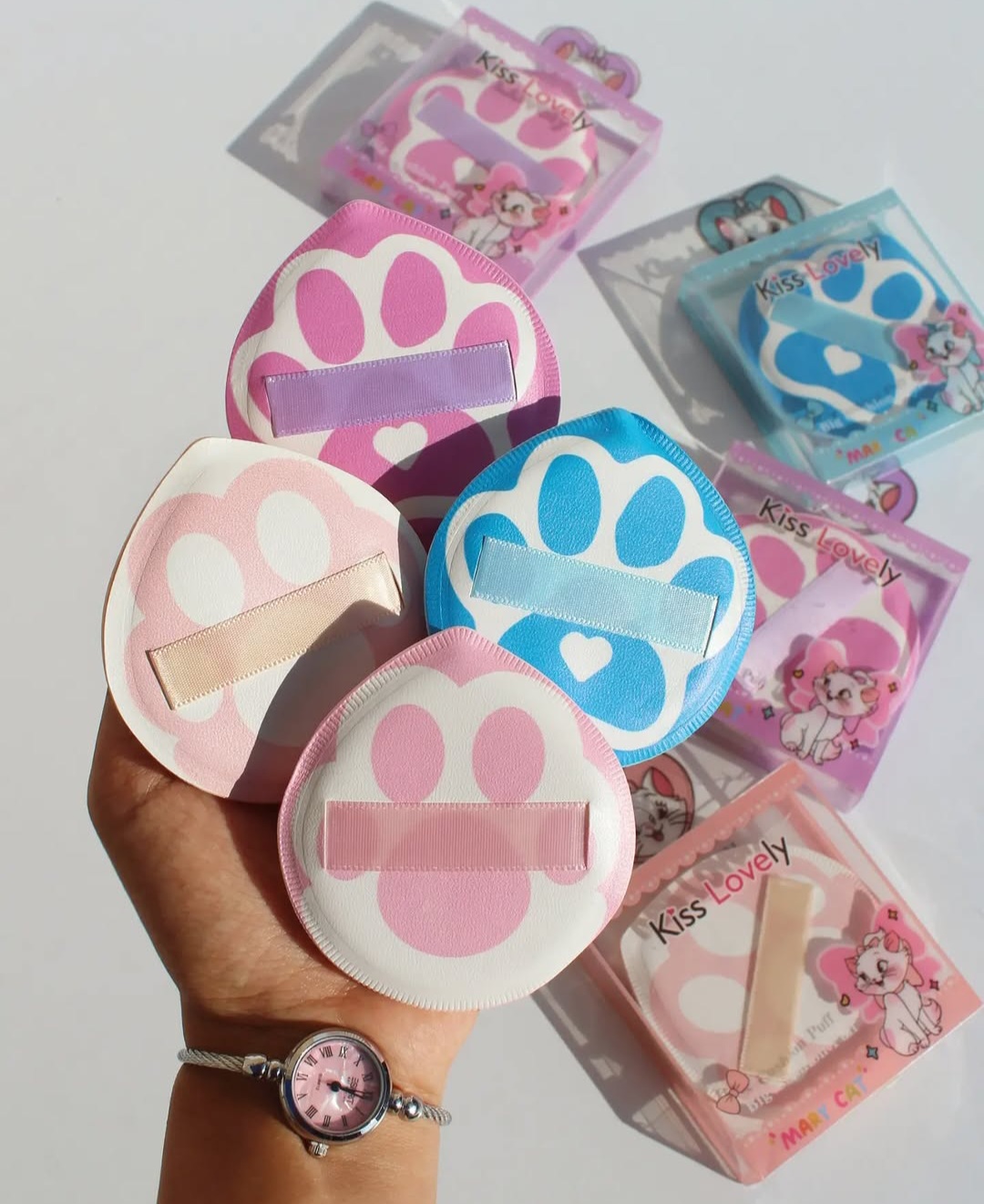 پد ارایشی بزرگ‌پنجه گربه پک دوتایی